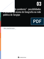 "Em Tempos de Pandemia": Possibilidades e Desafios Do Ensino de Geografia Na Rede Pública de Sergipe