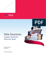 Tekla Structures: Template Attributes Reference Guide