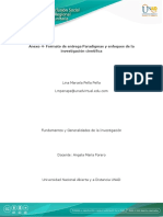 Anexo 4 - Formato de Entrega Paradigmas y Enfoques de La Investigación Científica Lina Peña