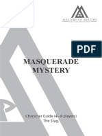 Masquerade Mystery: Character Guide (4 - 8 Players) The Stag