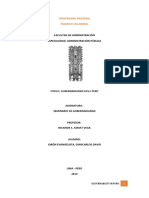 Governability in Peru: Challenges and Opportunities