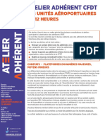 Atelier Adhérent CFDT: Les Unités Aéroportuaires en 12 Heures