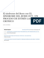 El Síndrome Del Burn-Out EL Síndrome Del Burn Out: Un Proceso de Estrés Laboral Crónico