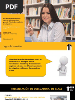 El Conocimiento Científico: Características y Método General. Principales Productos Investigativos