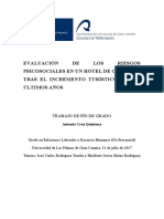 Evaluación DE LOS Riesgos Psicosociales EN UN Hotel DE Canarias, Tras EL Incremento Turístico DE LOS Últimos Años