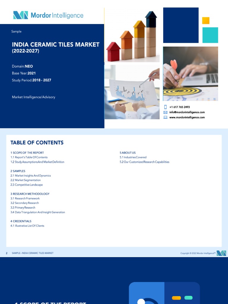 Sample India Ceramic Tiles Market (20222027) Mordor
