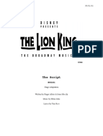 Lion King - Tour Script