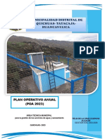 Plan Operativo Anual (POA 2023) : Área Técnica Municipal para La Gestión de Los Servicios de Agua y Saneamiento