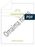 Omaima Notes