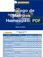 Catálogo de Matrizes Homeopáticas
