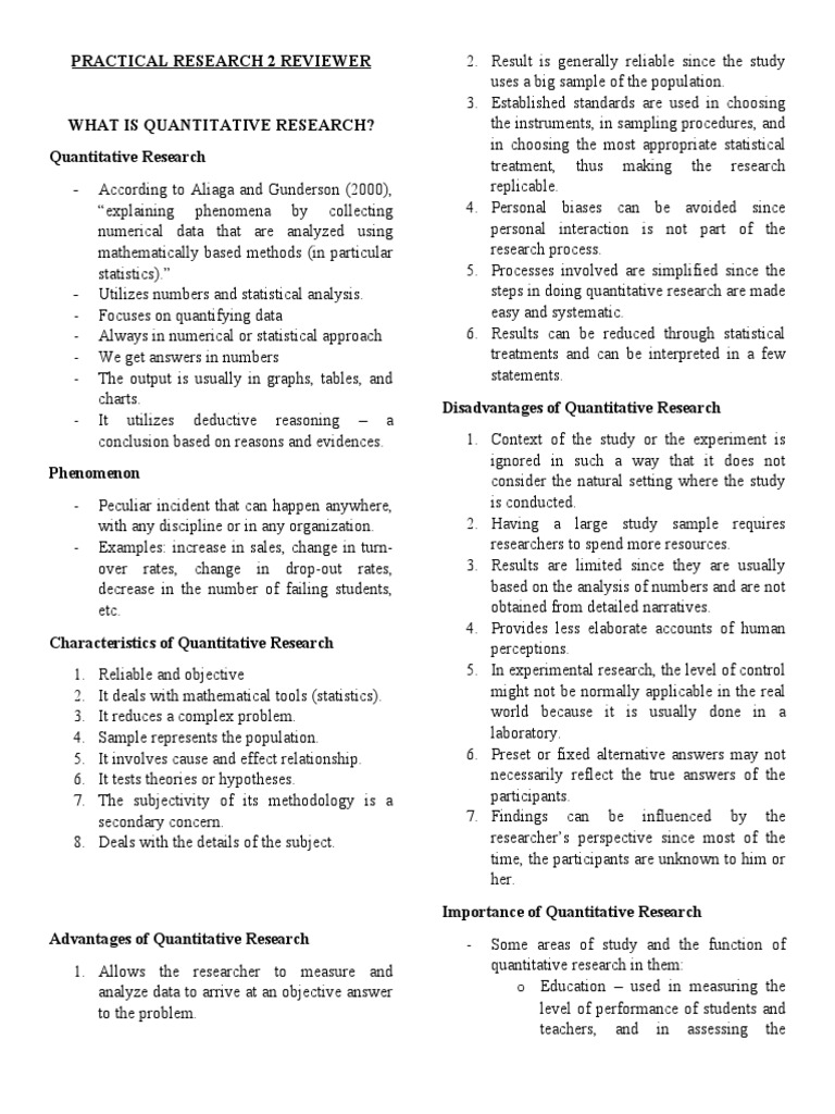 Understanding Quantitative Research Basics | PDF | Quantitative ...