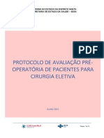 Protocolo de Avaliação Pré-Operatória de Pacientes para Cirurgia Eletiva