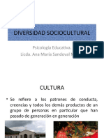 Diversidad Sociocultural: Psicología Educativa. Licda. Ana María Sandoval Morán