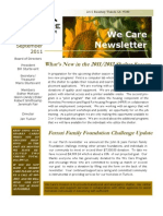 We Care Newsletter - September 2011