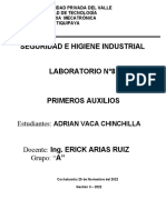 Informe Laboratorio N8 Primeros Auxilios