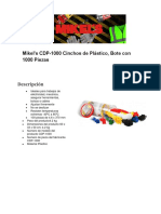 20-Cinchos de Plastico de Diferentes Medidas Modelo CDP-1000
