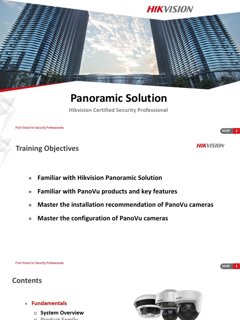 Hikvision PanoVu Camera Training Guide | PDF | Camera Lens | Optical ...