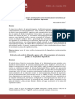 Alessandro Da Silva - O Direito Na Periferia Do Mundo Apontamentos Sobre o Funcionamento Da Instância Jurídica No Capitalismo Dependente