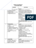 General Mathematics SS3 2ND Term Scheme