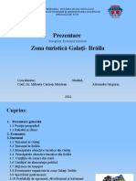 Prezentare Zona Turistică Galați-Brăila: Coordonator, Student, Conf. Dr. Mihaela Carmen Muntean Alexandra Grigoraș 2022