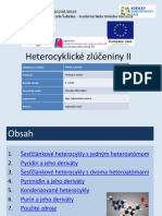 Heterocyklické Zlúčeniny II