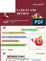 Let'S Count and Review: Goals: To Express Quantities by Using Nouns Quantifiers