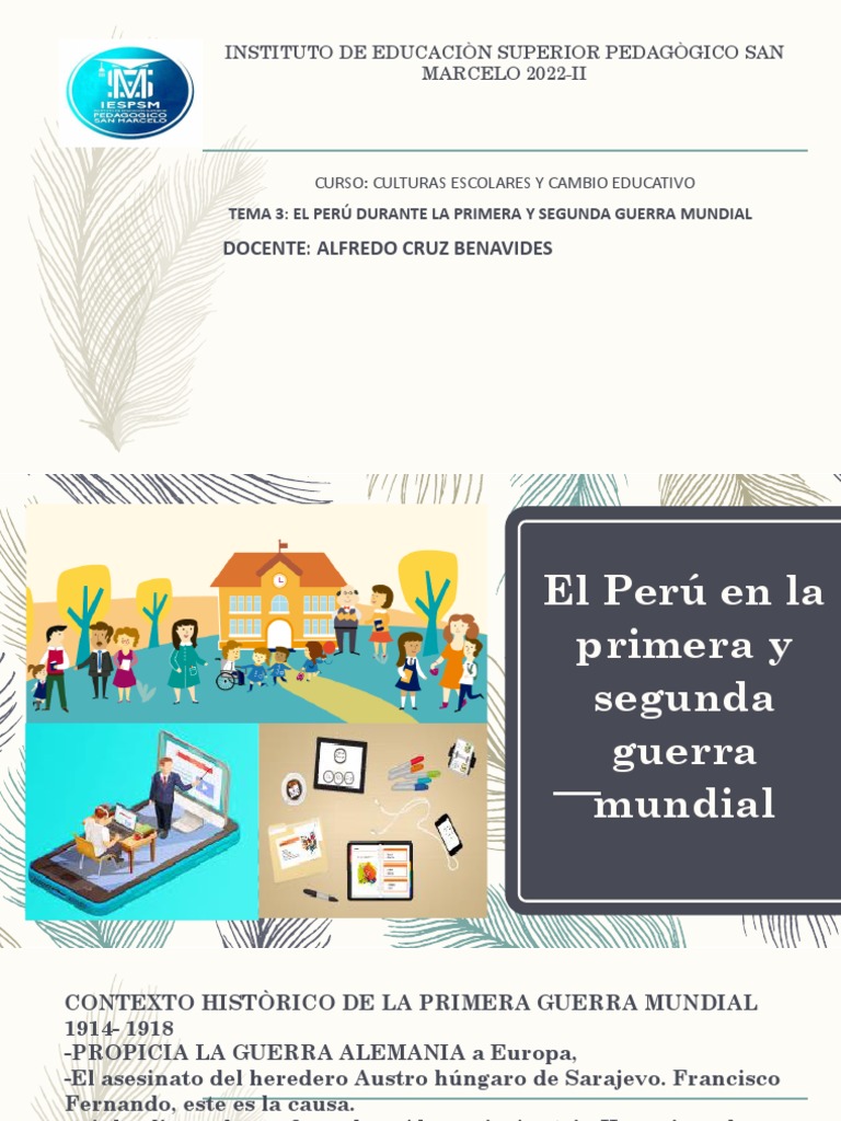 El Perú en La Primera y Segunda Guerra Mundial PDF Alemania nazi