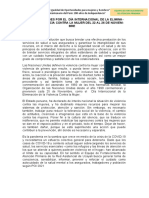 Plan de Actividades Por El Día Internacional de La Elimina-Ción de La Violencia Contra La Mujer Del 22 Al 26 de Noviem - BRE Introducción