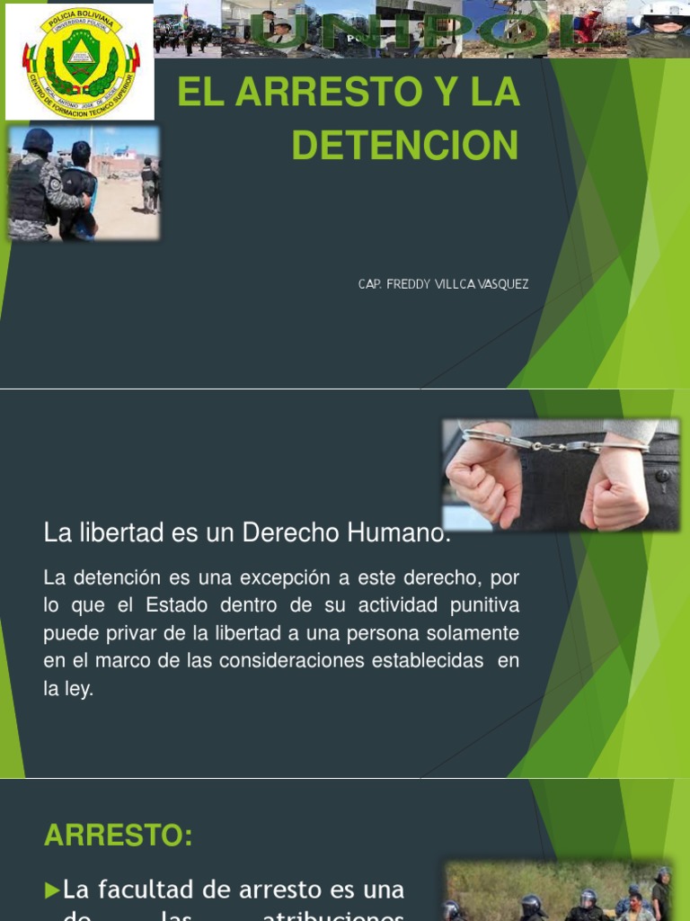 El Arresto y La Detencion | PDF | Policía | Detención (encarcelamiento)