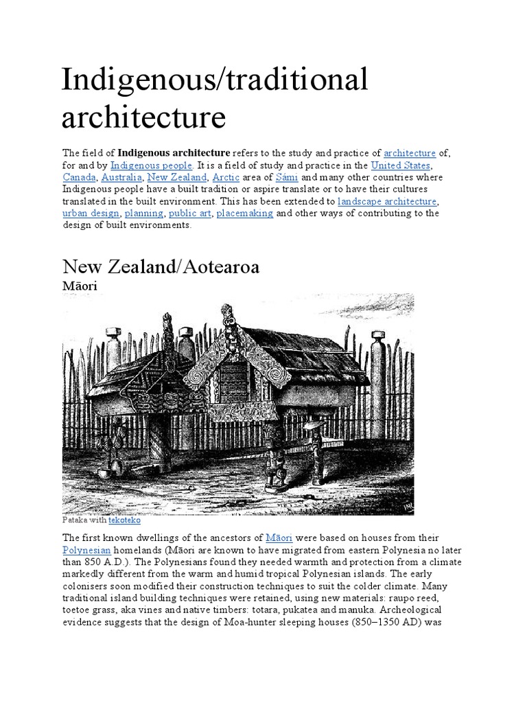 Indigenous Architecture Overview | PDF