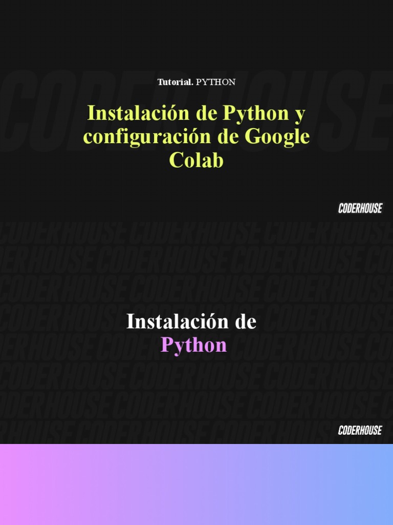 Tutorial Python - Google Colab | PDF | Mac OS | Python (lenguaje de ...