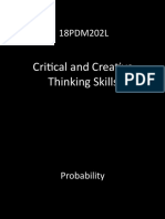 18PDM202L: Critical and Creative Thinking Skills