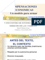 Compensaciones Economicas Un Modelo para Armar: V Encuentro de Jovenes Abogados Derecho de Las Familias