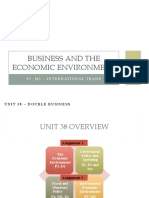 Business and The Economic Environment: P5, M3 - International Trade