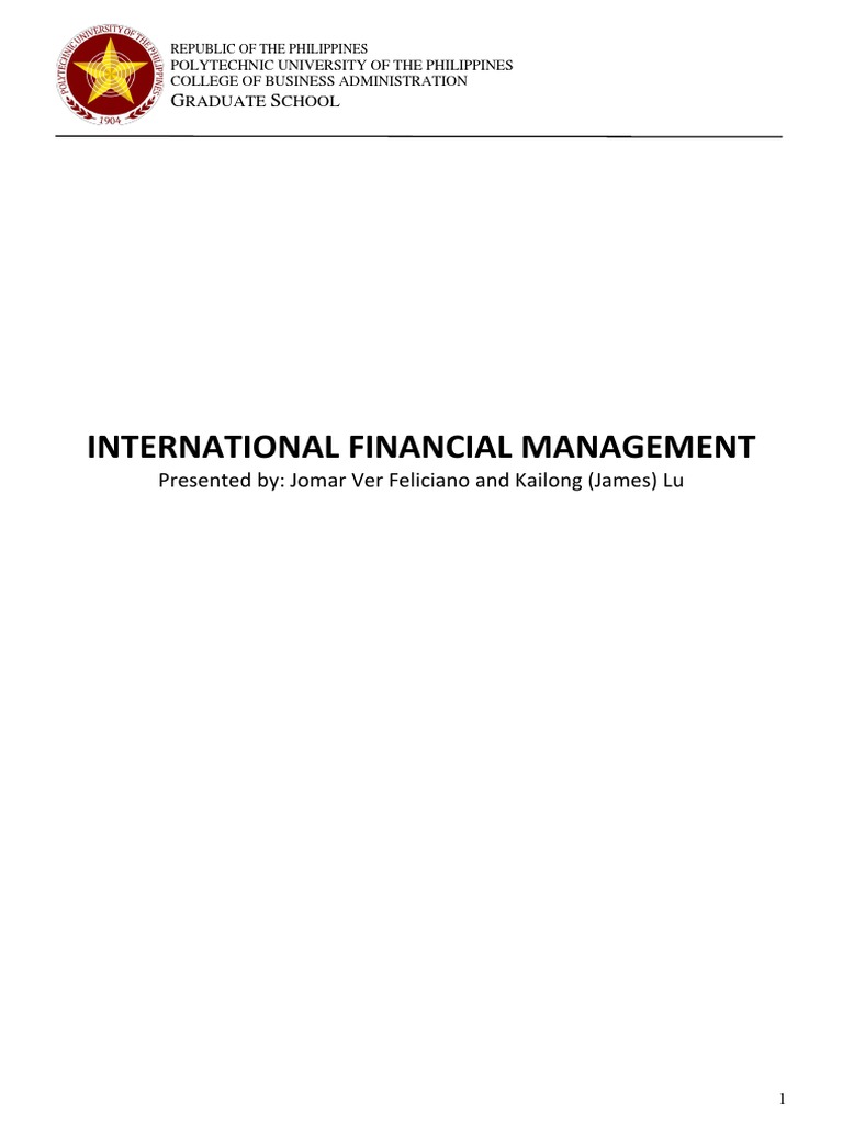 Narrative Report On International Financial Management | PDF | Swap ...