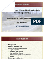 Applications of Waste Tire Products in Civil Engineering: Nit, Hamirpur