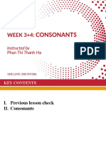 WEEK 3+4:: Consonants