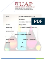 Accion Comparativa de Las Enzimas y Catalizadores No Biologicos