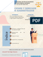 Derechos y Obligaciones de Los Administrados