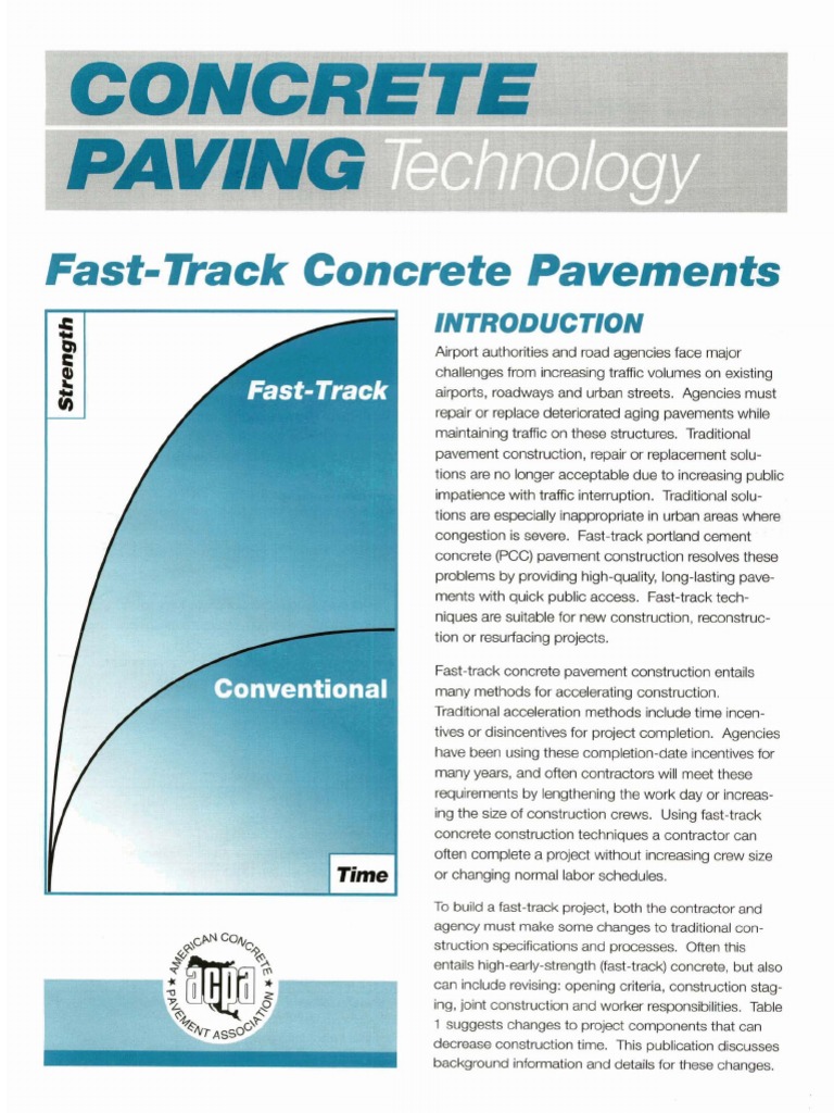 tb004p FAST TRACK CONCRETE PAVEMENTS | PDF