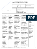 Planificación Anual de Educación Artística 1ro de Secundaria