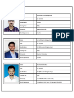 Resumes of Mechanical Engineers