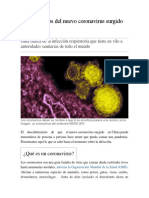 Qué Sabemos Del Nuevo Coronavirus Surgido en China