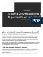 Sistema de Entrenamiento SST. Suplementación Recomendable - Blog Io - GENIX