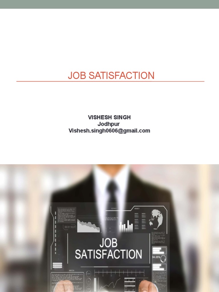 Job Satisfaction PDF Job Satisfaction Employment