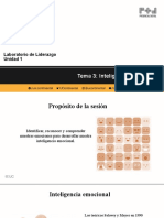 Tema 3: Inteligencia Emocional: Laboratorio de Liderazgo Unidad 1