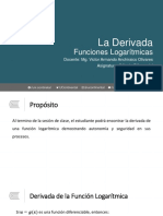 SEMANA 4 - U2-5 - La Derivada - Funciones Logarítmicas - TERMINADO