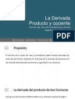 SEMANA 3 - U2-3 - La Derivada - Fórmula Del Producto y Del Cociente - TERMINADO