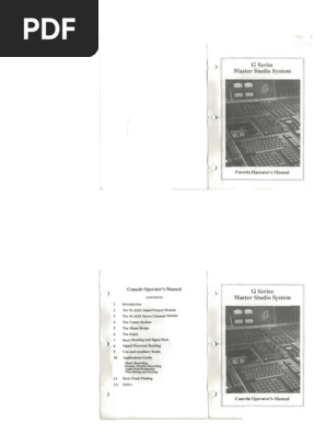 SSL 4000 G Manual | PDF