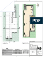Projeto arquitetônico de viveiro com layout e planta baixa